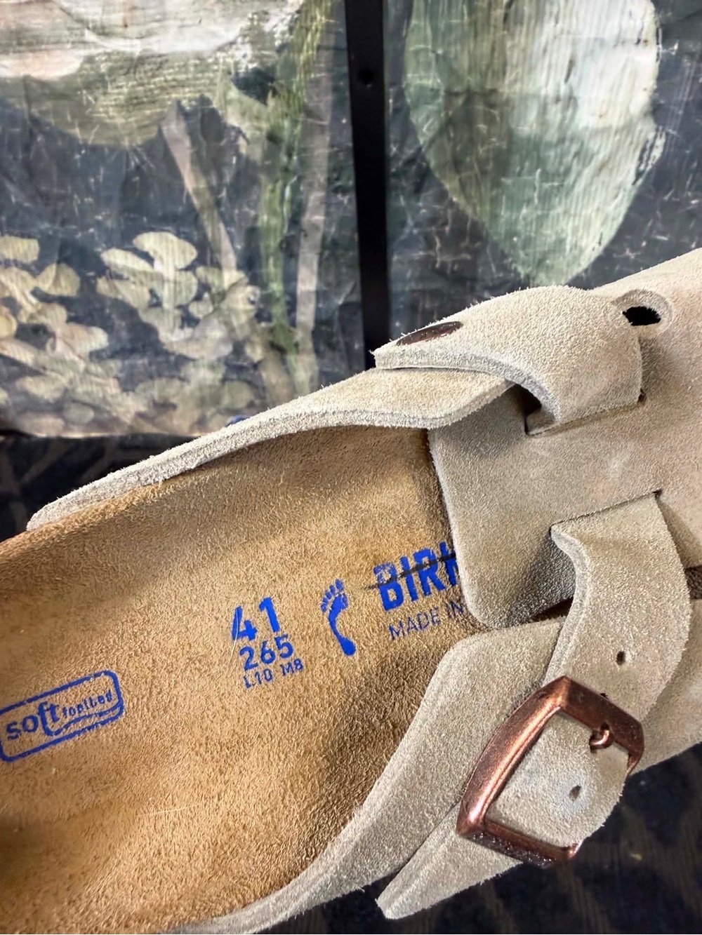 Birkenstock Boston Suede Sandal Size 41 - Picture 6 of 7